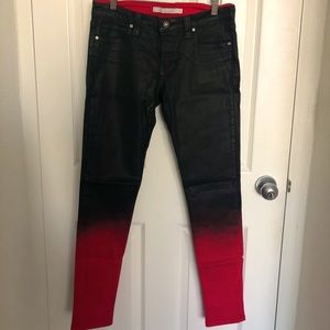 Rare Frankie B wax covered stretch denim jeans